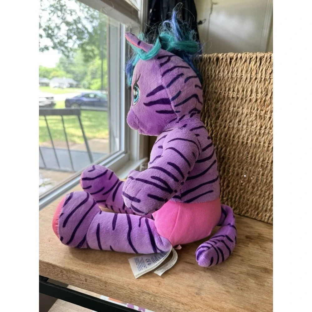 Build A Bear Honey Girls HG Teegan Plush Purple Tiger Cat Stuffed Animal  21